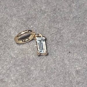 Audrey Rose Aquamarine (March) birthstone charm for necklace! NEW